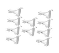 Homoyoyo 10 Pièces Lot de Clips Support Étagère pour Réfrigérateur Aluminium Argenté Fixation Sécurisée et Durable pour Congélateur Optimise Lespace de Rangement pour Divers Modèles de