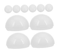 Homoyoyo 10 pièces Lot de Globes LED Demi-sphère pour Miroir Maquillage Abat-jour pour Remplacement Facile Répartition Lumineuse Uniforme Accessoire Décoration Intérieure pour Salle de