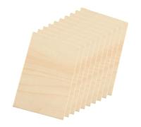 Homoyoyo 10 pièces Lot de Planches Bois de Tilleul pour Bricolage Contreplaqué Lisse Tranches Bois Artisanat à Peindre et Sculpter pour Projets Créatifs DIY