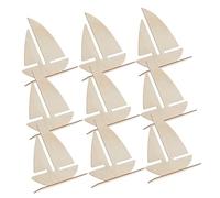 Homoyoyo 10 pièces Lot de Planches Voileurs Inachevées pour DIY Supports Stables Décorations Artisanales à Peindre