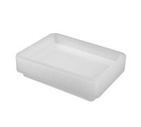 Homoyoyo 10 Pièces Lot de Plateaux Plastique Transparents Empilables pour Activités Artistiques Pratiques et Durables Adaptés Aux Garçon Fille pour Perles et Bricolage Dimensions