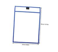 Homoyoyo 10 pièces Lot de Pochettes Effaçables Transparentes Réutilisables Protège Documents pour École Bureau et Voyage Multi Fonctionnelles et Faciles à Nettoyer