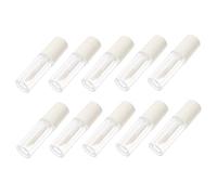 Homoyoyo 10 pièces Lot de Tubes à Rechargeables avec Bouchon Blanc Flacons Compacts pour Gloss Huiles et à Emporter