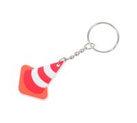 Homoyoyo 10 Pièces Mini Traffic Cone Keychains PVC Bright Safety Warning Key Rings For Construction Party Favors Backpack Car Accessories