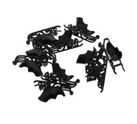 Homoyoyo 10 Pièces Mini Traîneaux de Noël Plastique Décorations de Table avec Figurines de Traîneau Père Noël Ornements Suspendus pour Sapin Accessoires DIY Festifs pour Maison et Bureau