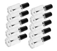 Homoyoyo 10 Pièces Nail Polish Brush Containers Refillable Glass Bottles With Soft Brush Cap For Nail Art Cuticle Oil Sample Portable For Salon And Home Use