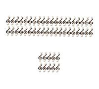 Homoyoyo 10 Pièces Pendentifs Note De Musique En Diamant - Breloques Musicaux Pour Création De Bijoux - Idéal Pour Bracelets Et Colliers Bricolage Couleur Noire