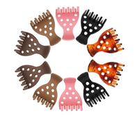 Homoyoyo 10 Pièces Pinces Cheveux Femmes Design Fraise Pinces Crabe Acryliques Antidérapantes Sans Marque Pour Volume Racine Accessoires Coiffure Légers Confortables Pour Cheveux Épais et