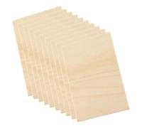 Homoyoyo 10 pièces Planches de Tilleul Non Peintes pour Bricolage Artisanat DIY à Peindre et Sculpter