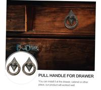 Homoyoyo 10 pièces Poignées Armoires Européennes Bronze Antique de Poignées Tiroir à Trou Unique Boutons Délicats pour Meubles et Portes de Placard
