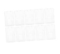 Homoyoyo 10 Pièces Porte-Cartes Transparent à Coque Rigide Manche D'identification Titulaire Protecteur De Carte De Sécurité Sociale Protecteur D'identité Blanche Plastique