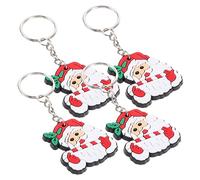 Homoyoyo 10 Pièces Porte-clés Du Père Noël De Fête De Noël Papa À Thème Drôle Trousseau De Nouveauté Décorer Petit Ami Pvc