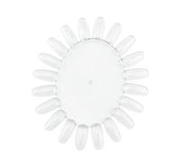 Homoyoyo 10 pièces Roue de Pratique Nail Art Transparent Acrylique Forme Plateau de Vernis Ongles pour Affichage et Entraînement Professionnel et Personnel