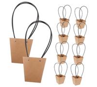 Homoyoyo 10 Pièces Sacs à Bouquets Pochette Sacs D'emballage Pour Fleurs Florist Fournit Des Brun Papier Kraft