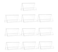Homoyoyo 10 pièces Support Porte-nom Transparent Acrylique Double Face Stable et Résistant pour Bureau Salle de Réunion Affichage Professionnel pour Tables et Conférences
