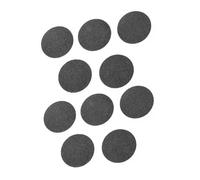 Homoyoyo 10 pièces Têtes de Remplacement pour Électrique Noir Accessoires Pédicure Professionnelle pour Retrait Peau Morte Compatible Multiples Marques Grain Émeri Doux et Lavable