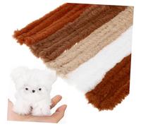 Homoyoyo 10 Pièces Tiges de Chenille Fuzzy pour Bricolage Fils Flexibles Colorés Idéaux pour Activités Manuelles et Décorations