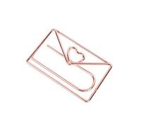 Homoyoyo 10 pièces Trombones Forme de Cœur Clips Page pour Bureau École et Maison Accessoires Pratiques et Élégants pour Organiser Notes et Photos