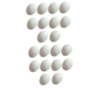Homoyoyo 10 Pièces Œufs Factices en Plastique pour Oiseaux - Accessoires De Simulation pour Perroquets Et Pigeons - Parfait pour Décoration Et Entraînement