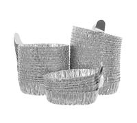 Homoyoyo 100 Coupelles de Pesée en Aluminium Jetables 60 X 52 X 15 Mm Plaques D'échantillon Précises pour Laboratoire Cuisine Plateau de Pesée Léger et Résistant pour Poudres et Liquides