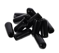 Homoyoyo 100 Embouts Caoutchouc Noirs pour Bandeau Cheveux, Accessoires Coiffure pour Protéger et Rendre Bandeaux Plus Confortables, Compatible Cerceaux et Pinces Cheveux