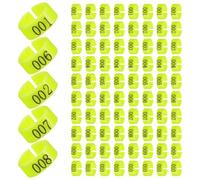 Homoyoyo 100 pièces Anneaux Numérotés Pigeon Plastique Réutilisables Identification Volaille Poulet et Coq Accessoires Poule Fermes