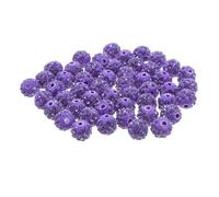 Homoyoyo 100 Pièces Clay Rhinestone Loose Beads Diy Polymer Clay Spacer Beads With Through Hole For Jewelry Making And Crafting