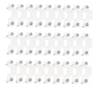 Homoyoyo 100 pièces Clips Fixation Silicone pour Ruban LED Résistants Sécurisés pour Décoration Intérieure