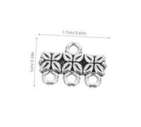 Homoyoyo 100 Pièces Connecteur Alliage de Zinc Pendentifs Breloques pour Création de Bijoux Tube Séparateur pour Bracelets et Colliers DIY Design Vintage Accessoires de Fabrication