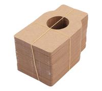 Homoyoyo 100 pièces Étiquettes Goulot Bouteille Vin Kraft Marqueurs Cave à Vin Réutilisables pour Casier et Rangement pour Boissons