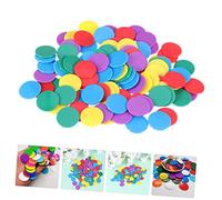 Homoyoyo 100 pièces Jetons Ronds Colorés pour Apprentissage Mathématique Garçon Fille Compteurs Éducatifs Acrylique pour Addition et Soustraction Matériel Scolaire Ludique