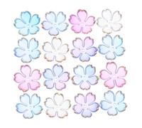 Homoyoyo 100 Pièces Mini Charms Floraux Pétales pour Bijoux DIY Perles Espaceurs Transparentes pour Colliers Boucles Oreilles