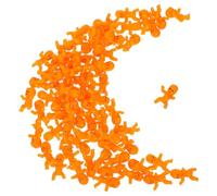 Homoyoyo 100 pièces Mini Shower Plastic Figurines Orange Adorable Ice Cube Game Decorations For Party Favors And Unique Shower Supplies