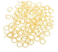 Homoyoyo 100 Pièces Mini Zinc Alloy Open Back Bezel Charms Round Hollow Frame Pendants For Resin Jewelry Making Diy Crafting Bracelets Necklaces