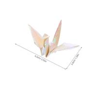Homoyoyo 100 Pièces Origami Paper Cranes Handmade Pearl For Wedding Party Outdoor Photo Props Decoration