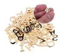 Homoyoyo 100 pièces Pendentifs Lettres Créatifs Acier Inoxydable Set DIY pour Bijoux Accessoires Décoratifs pour Colliers Bracelets Porte-clés