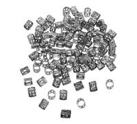 Homoyoyo 1000 Pièces Bagues de Cheveux Aluminium pour Tresses Bracelets Réglables Légers pour Dreadlocks Accessoires Décoratifs pour Tresses Faux Locs et Cornrows Bijoux pour Coiffure
