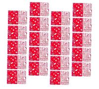 Homoyoyo 1000 Pièces Sachets Nougat de Noël Alimentaire Décor Rouge Blanc pour Biscuits et Snacks Faits Maison