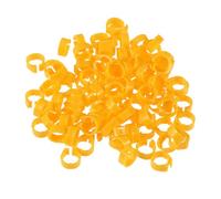 Homoyoyo 100pièces Anneaux Identification pour Pigeons Et Oiseaux Couleur Jaune Anneaux De Ouverts Fournitures pour Oiseaux