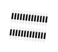 Homoyoyo 100pièces Double-ended Eyeshadow Brush Set with Soft Oval Sponge Tips for Precise Eye Makeup Application Makeup Artist Essentials for Women and Girls