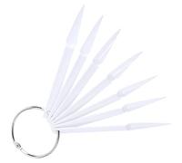 Homoyoyo 100pièces Nuancier Ongles Fan Shaped Palette Blanc Pour Pratique Nail Art Et Affichage Couleurs