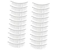 Homoyoyo 10paires Faux Cils Longs Volumineux Artisanaux Fibre Artificielle Réutilisables Pour Maquillage Des Yeux