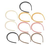 Homoyoyo 10pièces Bandeaux Élastiques Pour Femmes Avec Structure Dentée Antidérapant Pour Soin Peau Gestion Des Cheveux Fins Lot De Accessoires Capillaires