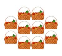 Homoyoyo 10pièces Boîtes à Bonbons Papier Ananas Avec Poignée Pour Fête Été Favor Hawaïen Décoration De Luau Tropical Lot