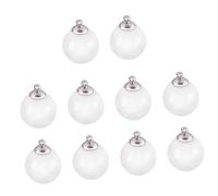 Homoyoyo 10Pièces Charmes Transparent Pour DIY Boules Creuses Avec Chapeaux Pour Colliers Et Bracelets Artisanaux