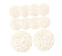 Homoyoyo 10Pièces Éponge Exfoliante Loofah Lot pour Nettoyage Élimination Douce Impuretés Huile pour Démaquillage