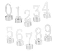 Homoyoyo 10pièces Lot De Lampes Bougies Led Chiffres Décoratives Sans Flamme Pour Anniversaire