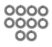 Homoyoyo 10pièces Peigne Extensible Circulaire Plastique Avec Bandeau Peigne Flexible Pour Cheveux Support Pour Élastique à Cheveux