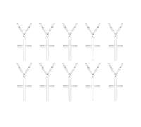 Homoyoyo 10pièces Pendentif Croix Chrétienne Vintage Crucifix Artisanal Pour Collier Suspendu Pour Femme Homme Décoration De Foi