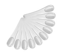 Homoyoyo 10pièces Spatules Cosmétiques Alliage Outils De Maquillage Pour Application De Crèmes Et Lotions Avec Trou De Suspension Pour Organisation Facile